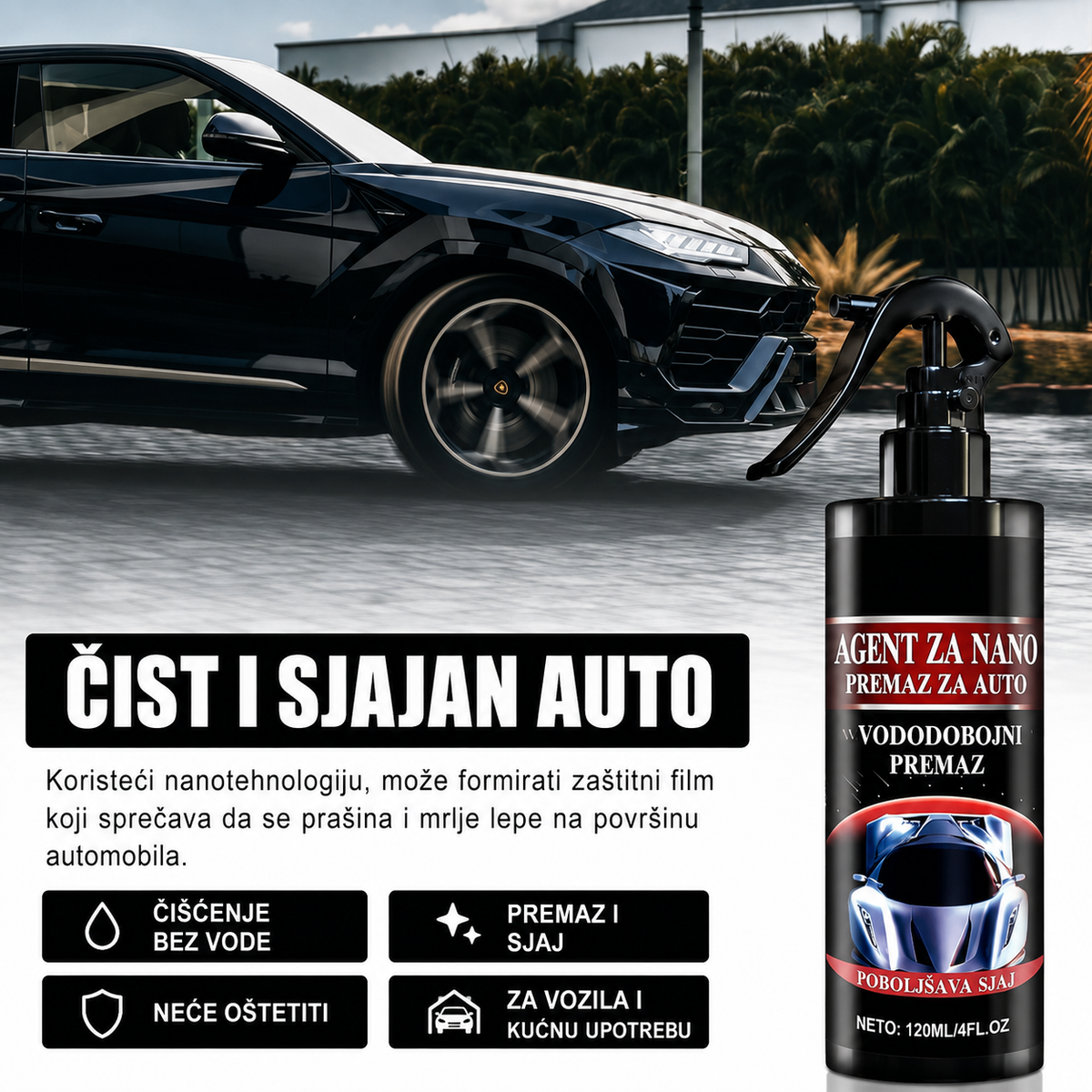 CAR NANO SPREJ ZA POLIRANJE AUTA