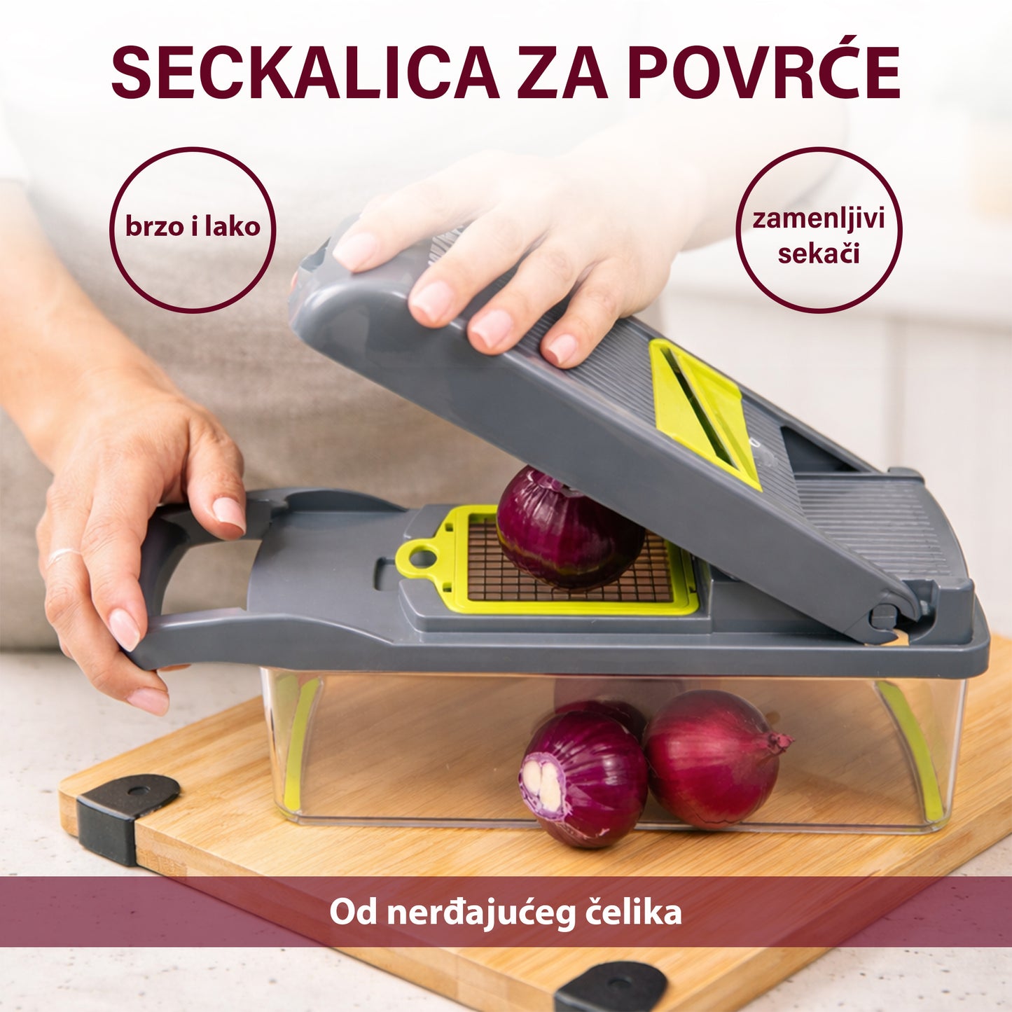 SJECKALICA ZA POVRĆE OD NEHRĐAJUĆEG ČELIKA